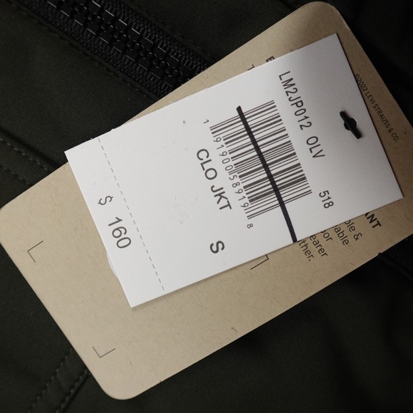 NEW Levis Jacket Mens S Green Softshell Sherpa Fleece Lined Zip Trucker Coat NWT - Picture 4 of 16